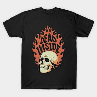 Dead Inside Vintage Design T-Shirt